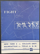 1951 Madison Square Garden College Basketball Program New York U Texas A & M