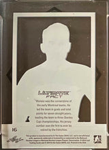 Load image into Gallery viewer, 2014-15 Leaf In The Game Howie Morenz Ultimate Memorabilia Hockey Card Gold
