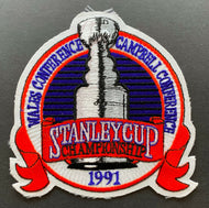 1991 Stanley Cup Championship Jersey Patch Pittsburgh Penguins V North Stars NHL