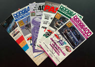 6 Different Vintage Race Tickets Autographed Signed By Drivers Indy 500 NASCAR