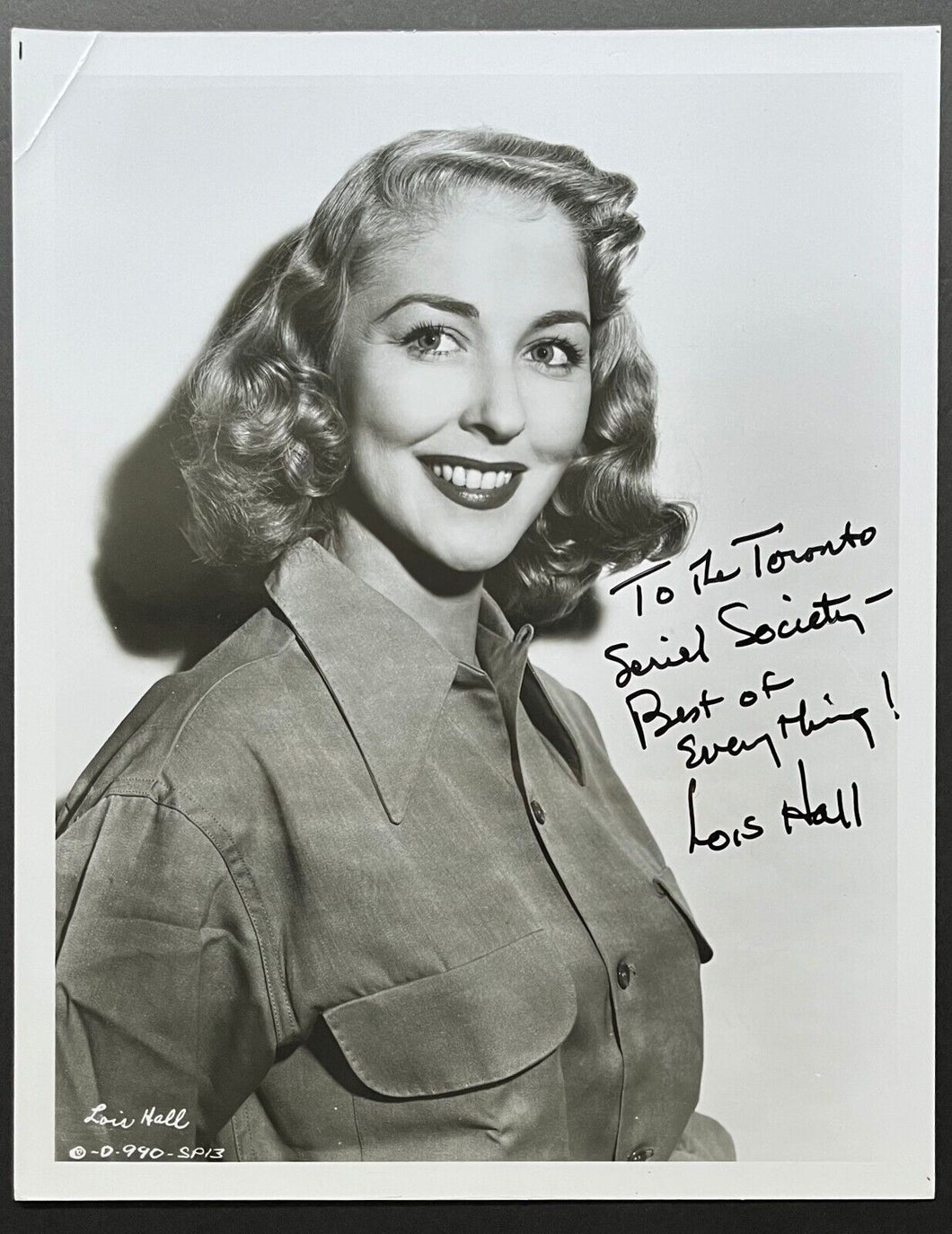 Lois Hall Star Trek Actress Autographed Photo 8x10 Signed Vintage Celebrity