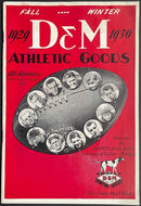 1929 D + M Athletic Goods Catalog Fall/Winter Seasons All American Football