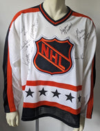1991 NHL All-Star Game Team Signed Hockey Jersey Autographed x10 Makita JSA LOA