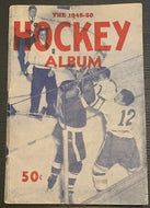 1949-50 Hockey Album Vintage NHL Photos Maple Leaf Gardens Wrestling Advertising