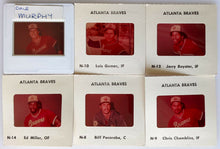 Load image into Gallery viewer, Atlanta Braves 6 Different 35mm Slides League Issued Vintage MLB
