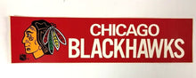 Load image into Gallery viewer, Vintage Chicago Blackhawks NHL Hockey Team Bumper Sticker Decal Black Hawks

