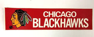 Vintage Chicago Blackhawks NHL Hockey Team Bumper Sticker Decal Black Hawks