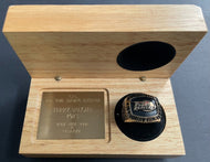 2006 Terry Vaughn CFL Football 10K Gold Ring For All-Time Reception Record + Box