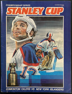 1983 Stanley Cup Final Game 2 Program Northlands Islanders Oilers NHL Hockey