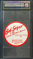 1986 Bob Seger And The Silver Bullet Band After Show Tour Pass icert EX-NM 6.5