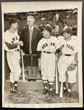Load image into Gallery viewer, 1948 Vintage Baseball Photo Ted Williams Phil Rizzuto John Pesky Red Sox Yankees
