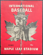 Toronto Maple Leafs Montreal Royals Program International League Baseball VTG