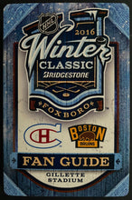 Load image into Gallery viewer, 2015 NHL Hockey Winter Classic Unused Game Ticket + Fan Guide Bruins Canadiens
