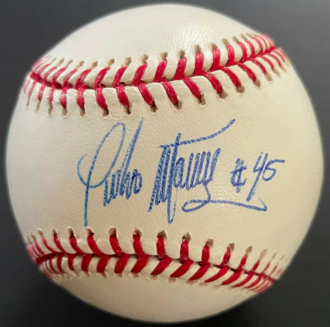 Pedro Martinez Autographed Major League Rawlings Baseball Signed Red Sox JSA