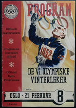 Load image into Gallery viewer, 1952 Winter Olympics Program Oslo Norway Edmonton Mercurys Men&#39;s Ice Hockey
