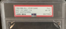 Load image into Gallery viewer, 1994 NBA Basketball All Star Game Full Ticket Target Center Minnesota PSA 8
