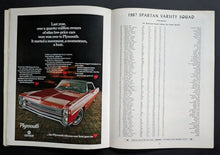 Load image into Gallery viewer, 1967 University Of Michigan Stadium Football Game Program Vs. Michigan State
