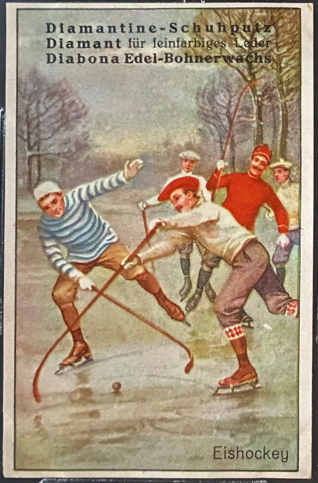 1879 Vintage Diamantine Hockey Cards Very Rare Hockey Image