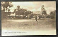 Early 1900s Postcard Palm Beach Florida Golf Links Vintage Unposted