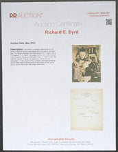 Load image into Gallery viewer, Richard E. Byrd Signed 1927 Letter New York Arctic Explorer Navigator Vintage

