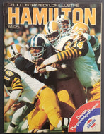 1974 CFL Program Football BC Lions vs Hamilton Tiger Cats Ivor Wynn Stadium