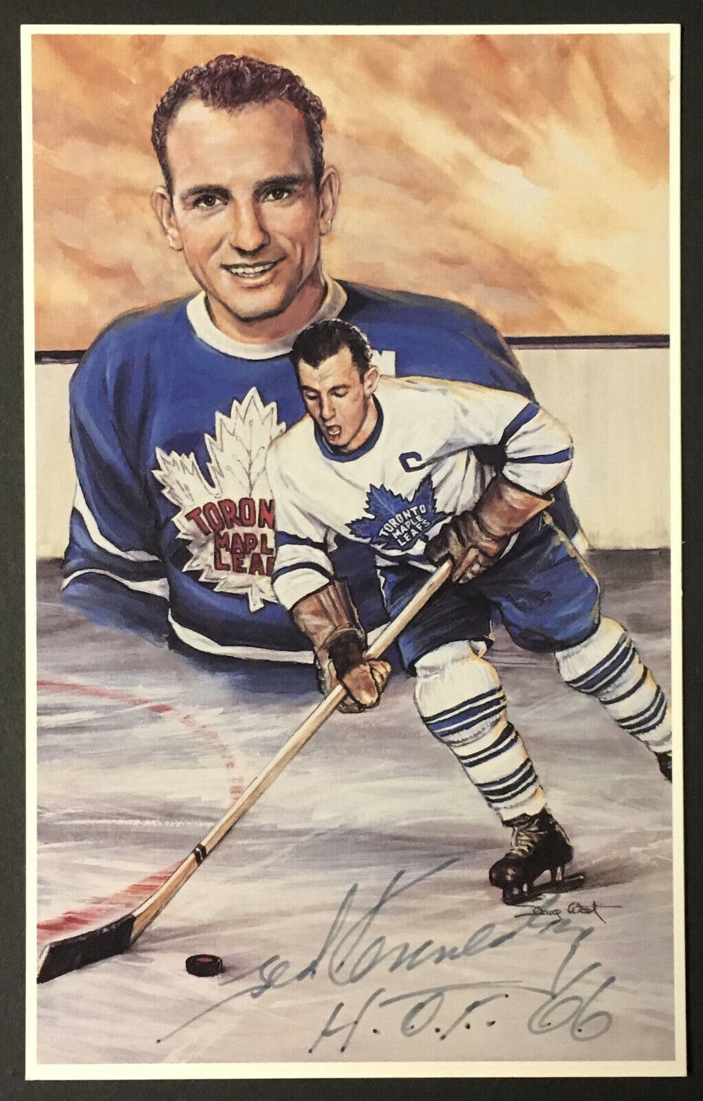 1994 Teeder Ted Kennedy Signed #65 Legends Hockey Card NHL HOF66 Leafs Autograph