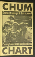 1967 Chum Radio Survey Chart Toronto Everly Bros. Turtles Jefferson Airplane