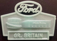 1960's Ford Great Britain Hard Plastic Badge Marker Vintage Advertising Car Auto