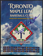 Toronto Maple Leaf International League Baseball Opening Weekend Program Signed