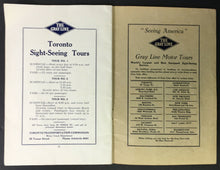 Load image into Gallery viewer, 1924 Toronto Ontario Grayline Bus Travel Brochure Historical Eatons Advertising
