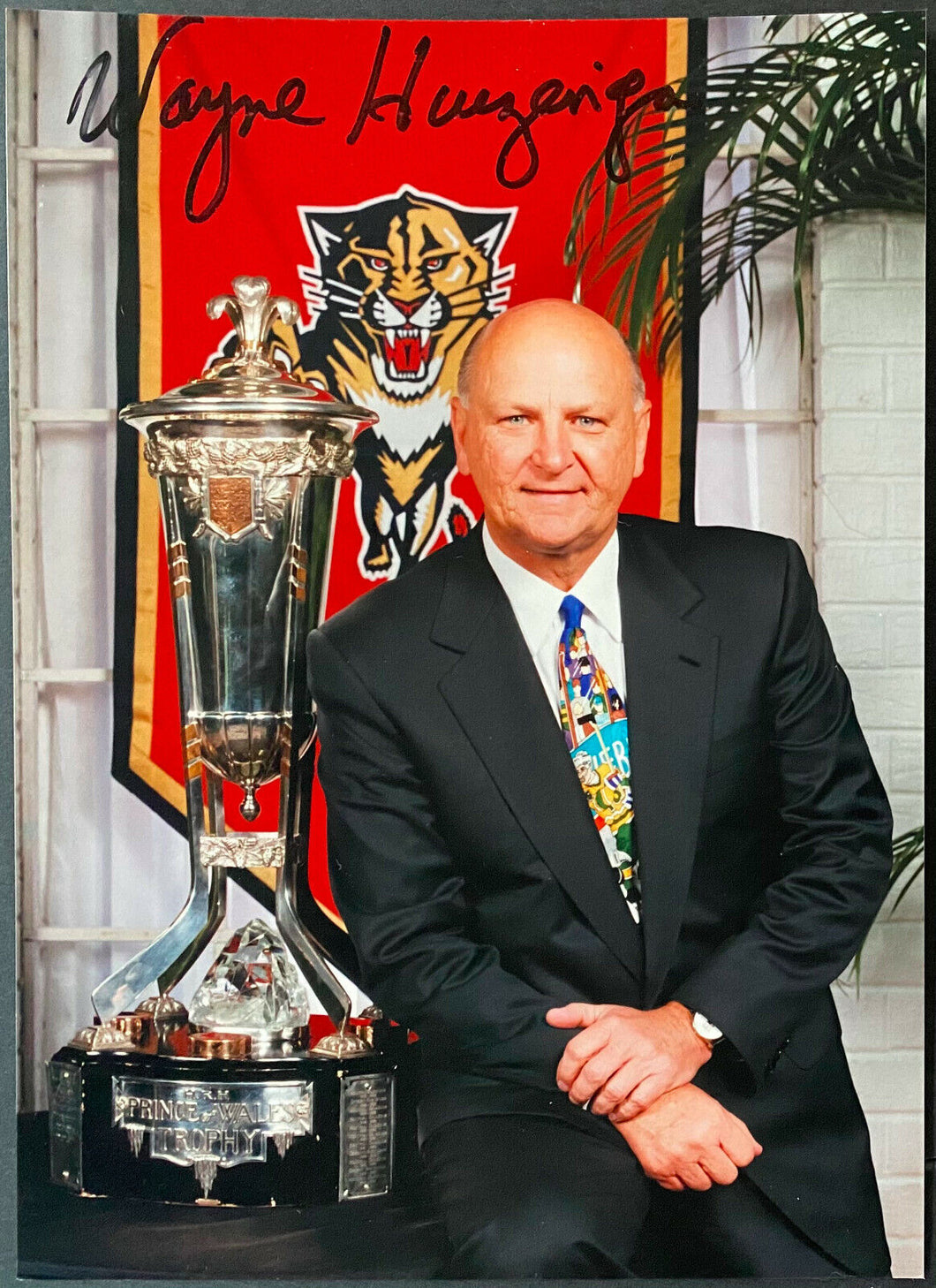 Wayne Huizenga Autographed Signed Florida Panthers Photo NHL Hockey Team Owner