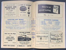 Load image into Gallery viewer, 1964 Hamilton Red Wings OHA Major Jr A Kitchener Rangers Hockey Program NHL OHL
