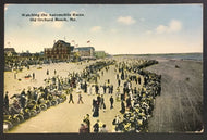 1911 Car Racing Postcard Old Orchard Beach Maine Automobile Races Rare USA VTG
