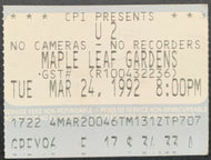 1992 U2 Concert Ticket Stub March 24 Maple Leaf Gardens Zoo Tv Tour Achtung Baby
