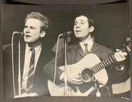 1966 Simon & Garfunkel Press Photo Concert Stage Performance Folk Music Duo Vtg