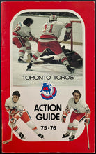 Load image into Gallery viewer, 1975-76 Toronto Toros Media Guide Action Guide WHA World Hockey Association
