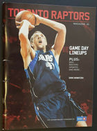 2008 Air Canada Centre NBA Program Toronto Raptors vs Dallas Mavericks Nowitzki