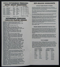 Load image into Gallery viewer, 1993-1994 NHL Pittsburgh Penguins Training Camp Guide Mario Lemieux MVP Cover
