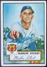 Load image into Gallery viewer, 1952 Topps Baseball Marlin Stuart #208 Detroit Tigers MLB Card Vintage
