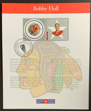 Load image into Gallery viewer, 2001 Canada Post NHL All Stars Lithograph &amp; Stamp Set Signed By Bobby Hull
