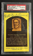 Load image into Gallery viewer, Buck Leonard Signed Hall Fame Plaque Postcard PSA DNA Authentic Negro Leagues
