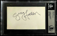 Load image into Gallery viewer, George Harrison Signed Index Card Autographed Beatles Beckett BAS Auto Graded 9
