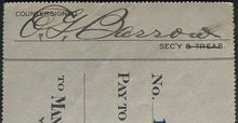 Load image into Gallery viewer, 1927 Jacob Ruppert + Ed Barrow Signed NY Yankees Check Autographed Cheque JSA
