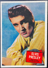 Load image into Gallery viewer, 1957 Topps Hit Stars Trading Card Elvis Presley #59 Vintage Non Sports The King
