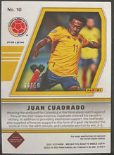 Load image into Gallery viewer, 2021-22 Panini Mosaic #10 Juan Cuadrado Gold Fluorescent Prizm 6/10 SGC GEM 10
