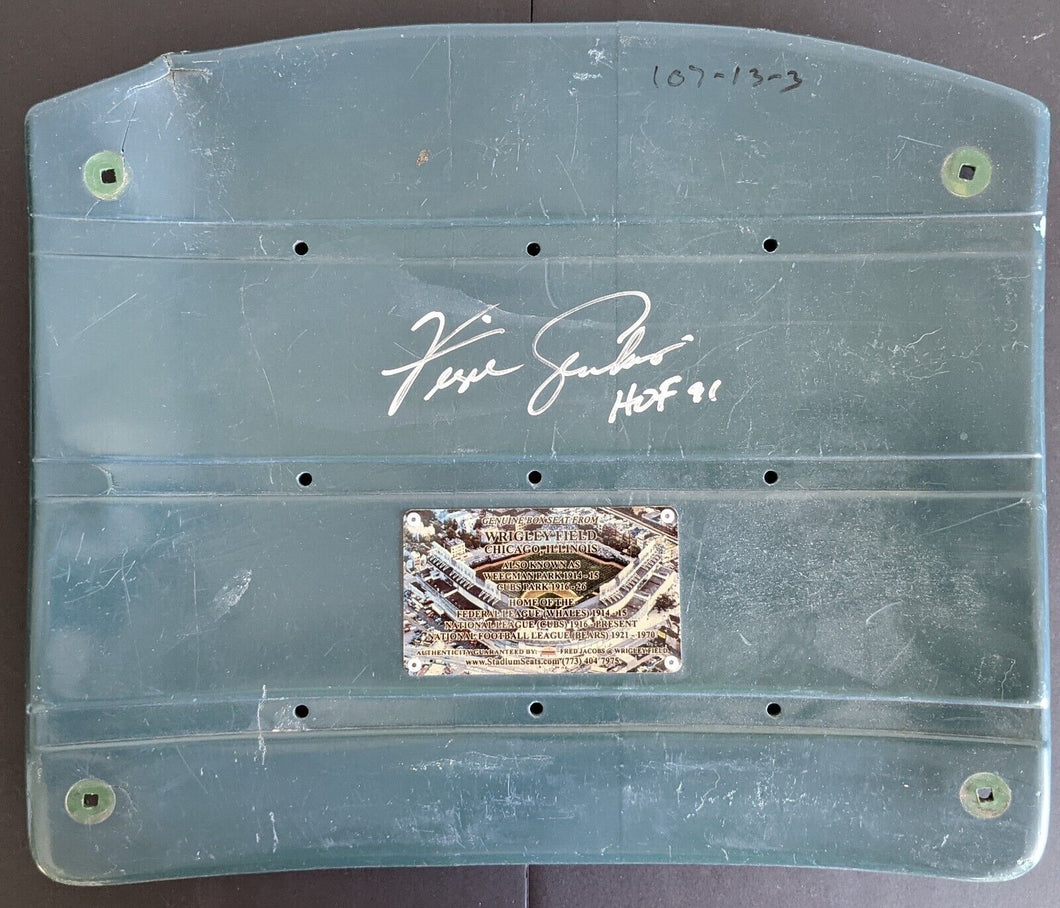 Fergie Jenkins Autographed Signed Wrigley Field Seat Authenticated MLB Baseball