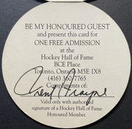 Trent Frayne Famous Sportswriter Signed NHL Hockey Hall Of Fame Guest Card