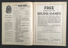 Load image into Gallery viewer, 1937 Boston Garden NHL Sports Program New York Americans vs Boston Bruins Hockey
