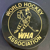 San Diego Mariners WHA Hockey Game Puck Gold Reverse Variation Vintage