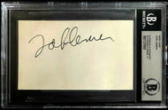 John Lennon Signed Index Card Autographed Beatles Beckett BAS Authentic Graded 8